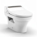 Bidet elettronico da incasso con sedile in ceramica bianca dimensioni 75 x 40 x 40cm