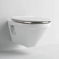 Vaso wc sospeso in ceramica bianca con sistema di scarico sottile 75 x 40 x 30cm